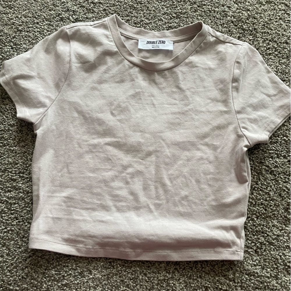 Double Zero Light Pink Short Sleeve Tee
